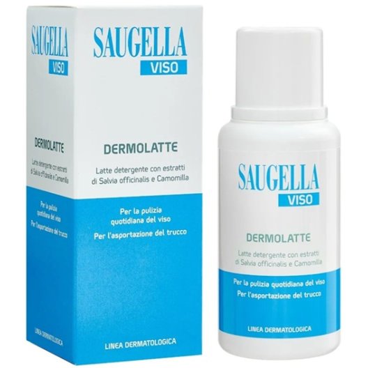 Saugella Viso Dermolatte - 200 ml latte detergente struccante Saugella Viso Dermolatte - 200 ml latte detergente struccante