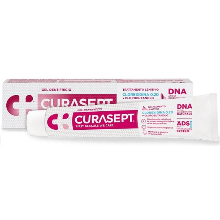 Curasept ADS-DNA dentifricio gel trattamento lenitivo - clorexidina 0.20 - 75 ml