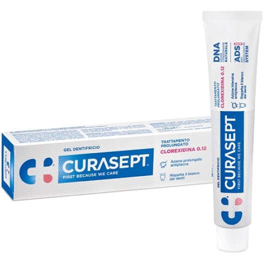 Curasept ADS-DNA dentifricio gel trattamento prolungato - clorexidina 0.12 - 75 ml