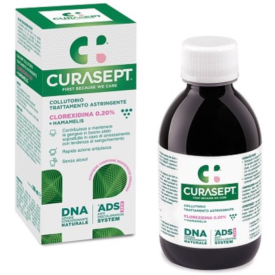 Curasept Collutorio Astringente ADS DNA con clorexidina 0.20 e Hamamelis - 200 ml