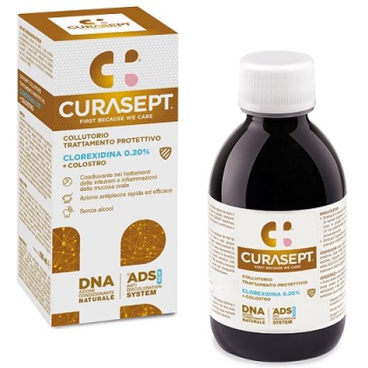 Curasept Collutorio Protettivo ADS DNA con clorexidina 0.20 e colostro - 200 ml