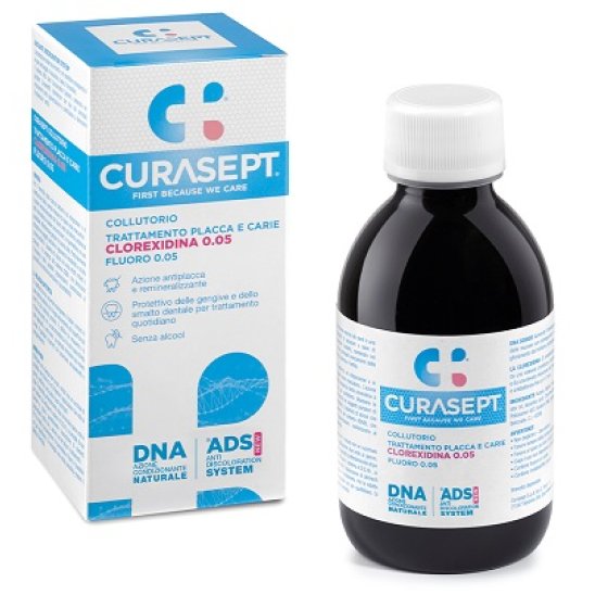 Curasept Collutorio Trattamento placca e carie ADS DNA con clorexidina 0.05 - 200 ml