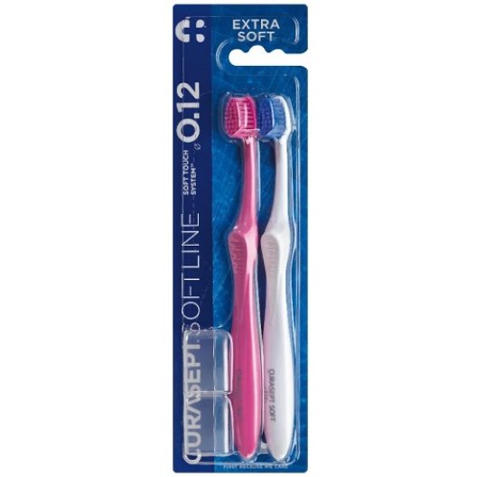 Curasept spazzolino Extra Soft - 0.12 testa corta - confezione doppia 2 spazzolini