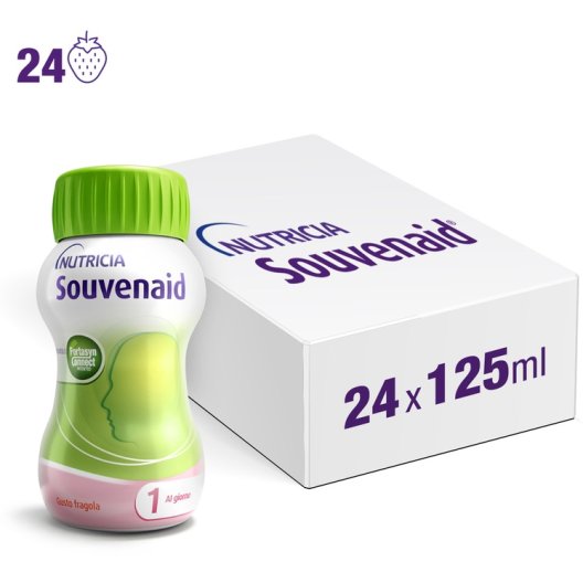 Souvenaid Fragola - 24 bottiglie da 125 ml - Maxi Formato