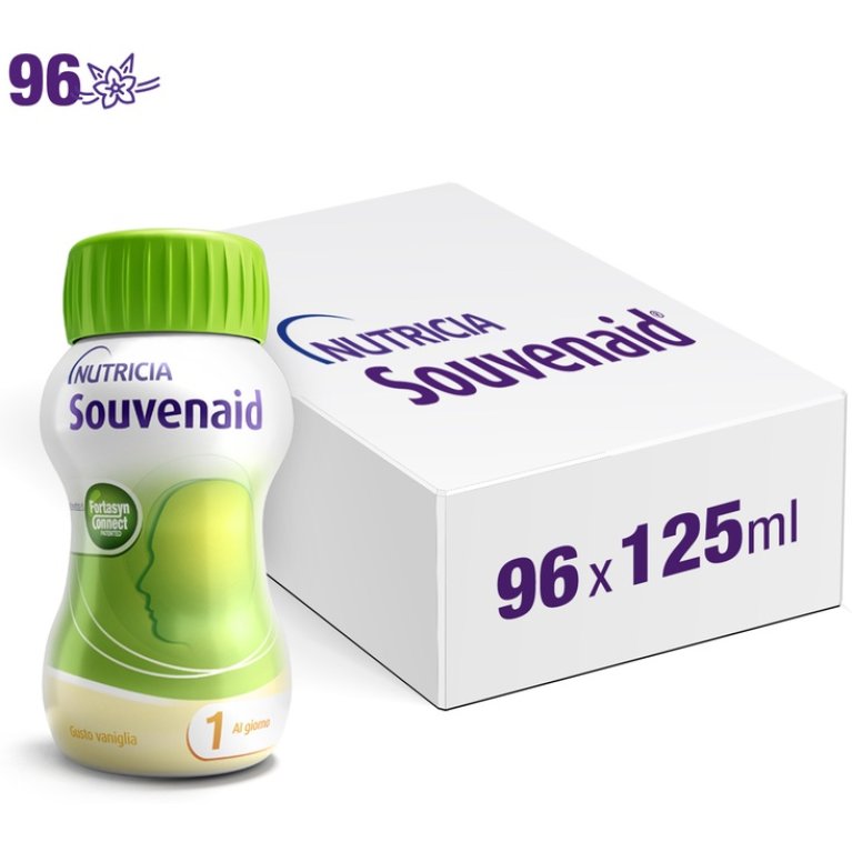Souvenaid Vaniglia - 96 bottiglie da 125 ml - Terapia prolungata