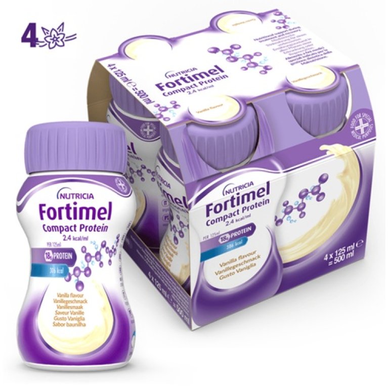 Fortimel Compact Protein Vaniglia - Supplemento 4x125ml Fortimel Compact Protein Vaniglia - Supplemento 4x125ml