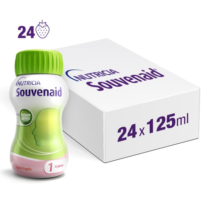 Souvenaid Fragola - 24 bottiglie da 125 ml - Maxi Formato
