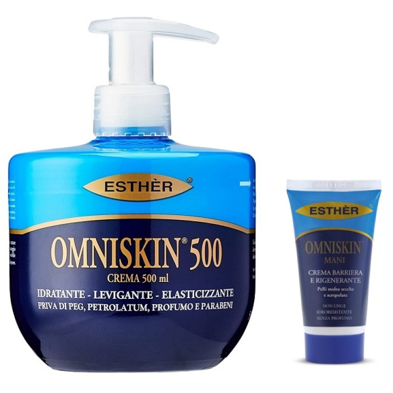 Omniskin Duo - Omniskin 500 crema corpo + Omniskin Mani crema barriera rigenerante