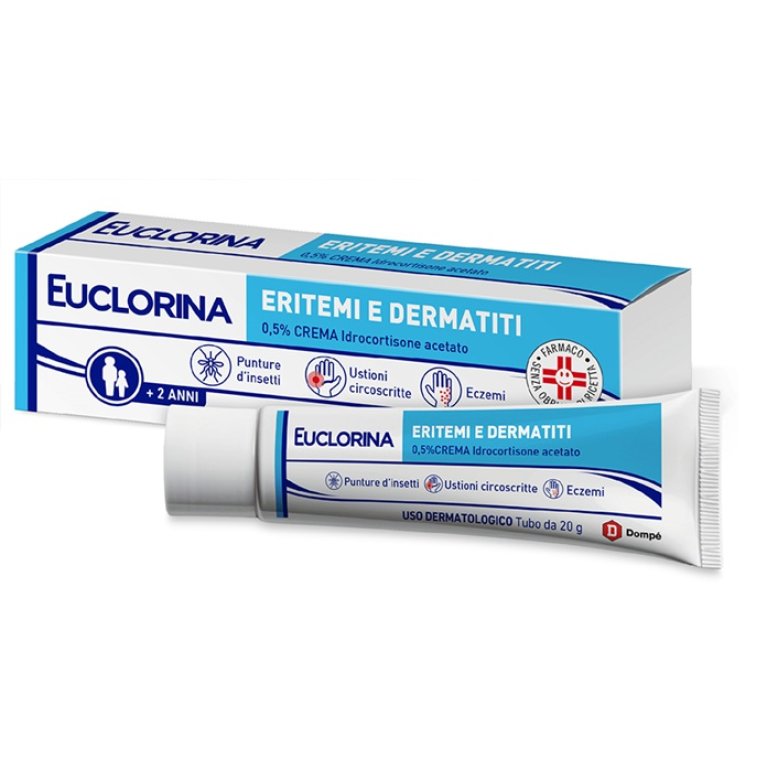 Euclorina Eritemi e Dermatiti - Idrocortisone 0,5% crema - 20 grammi
