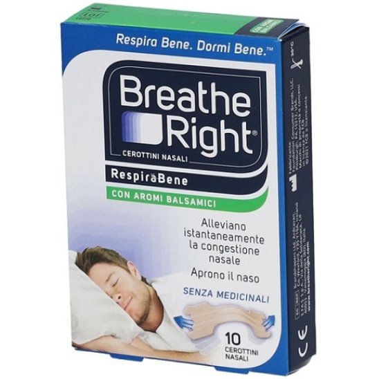 Breathe right respira bene cerotti nasali balsamici 10 pezzi