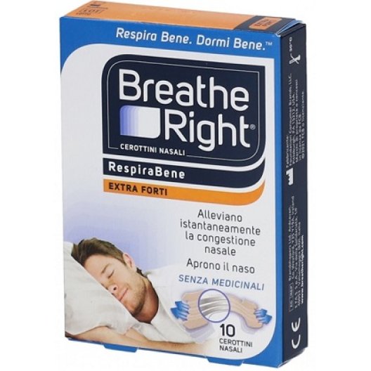 Breathe right respira bene cerotti nasali Extra Forti 10 pezzi