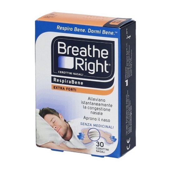Breathe right respira bene cerotti nasali Extra Forti 30 pezzi