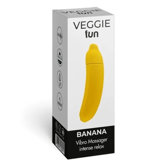 Veggie fun massaggiatore vibrante a forma di banana 12 cm