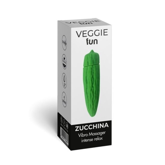 Veggie fun massaggiatore vibrante a forma di zucchina 12 cm