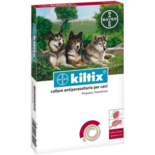 Kiltix - collare antiparassitario per cani grandi - 70 cm