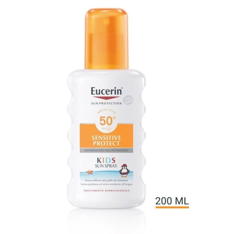 Eucerin Sensitive Protect Kids Sun Spray SPF 50+ 200 ml - Solare Bambini