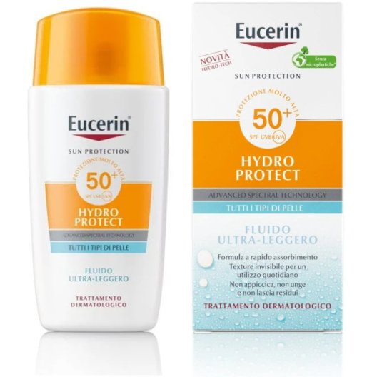 Eucerin Fluido Viso Ultraleggero SPF 50+ - Protezione solare viso 50 ml Eucerin Fluido Viso Ultraleggero SPF 50+ - Protezione solare viso 50 ml