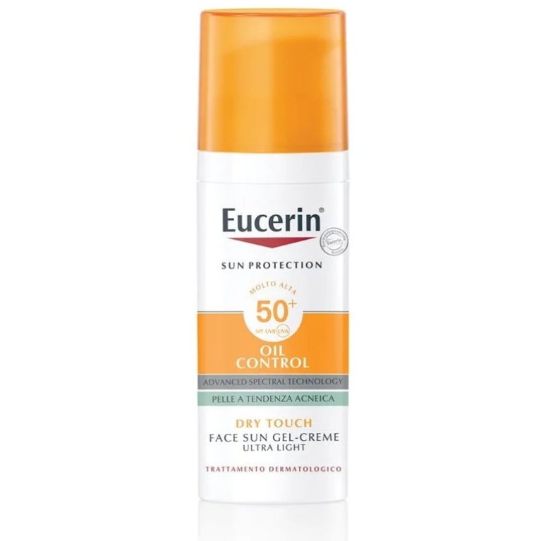 Eucerin Sun Gel-Creme Oil Control Tocco Secco SPF 50+ 50 ml - Solare Viso Pelle Grassa Eucerin Sun Gel-Creme Oil Control Tocco Secco SPF 50+ 50 ml - Solare Viso Pelle Grassa