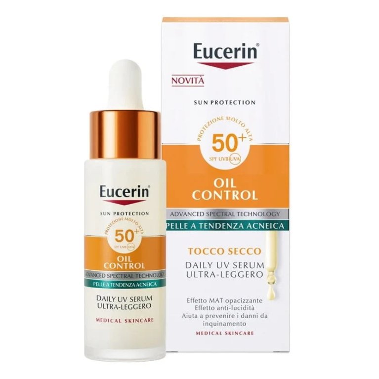 Eucerin Siero Viso Oil control Protezione solare SPF50+ Eucerin Siero Viso Oil control Protezione solare SPF50+
