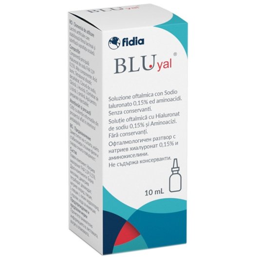 Bluyal Collirio - 10ml - Soluzione Oftalmica Senza Conservanti