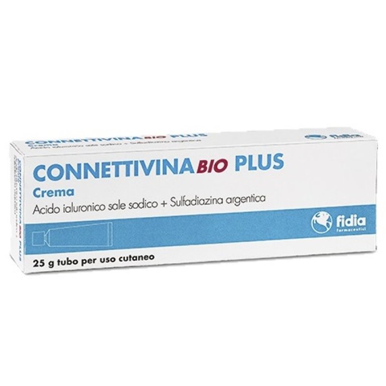 ConnettivinaBio Plus crema - cicatrizzante con acido ialuronico e sulfadiazina argentica - 25 grammi