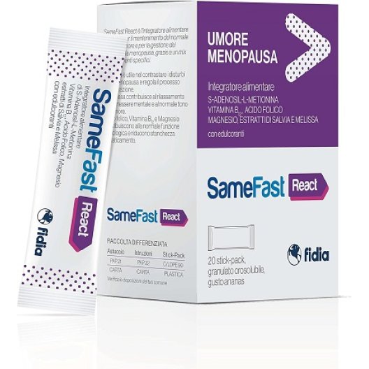 Samefast react umore menopausa - 20 stick orosolubili