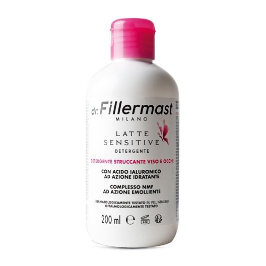 Dr. Fillermast Latte Detergente Sensitive con acido ialuronico per pelli delicate - 200 ml