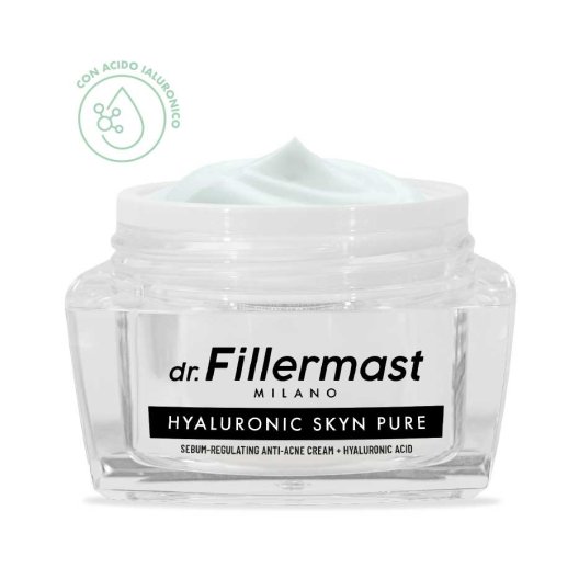 Dr. Fillermast Hyaluronic Skin Pure - Crema viso Sebo-regolatrice Anti-acne con acido ialuronico -30 ml