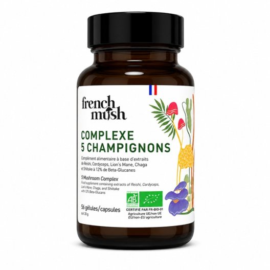 French Mush Complesso 5 Funghi BIO - 56 capsule