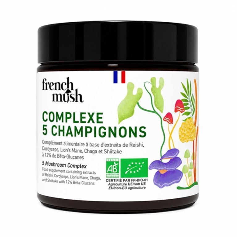 French Mush Complesso 5 Funghi BIO - 30 g polvere French Mush Complesso 5 Funghi BIO - 30 g polvere