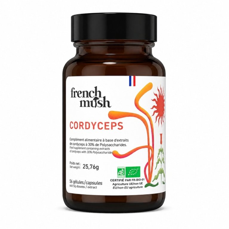 French Mush Cordyceps BIO - 56 Capsule French Mush Cordyceps BIO - 56 Capsule