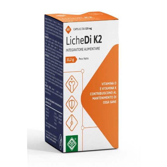 Lichedi K2 integratore di vitamine D e K2 60 capsule