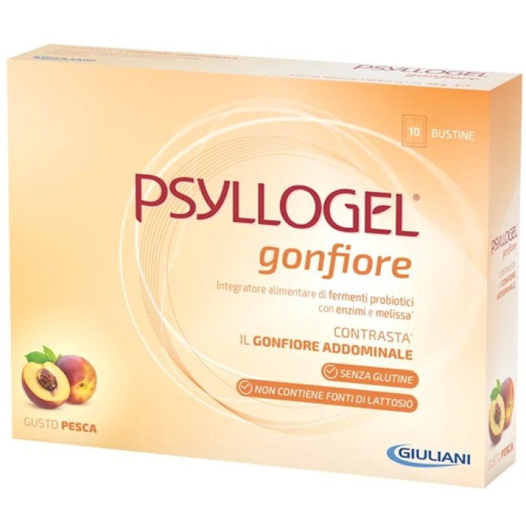 Psyllogel Gonfiore - 10 bustine gusto pesca