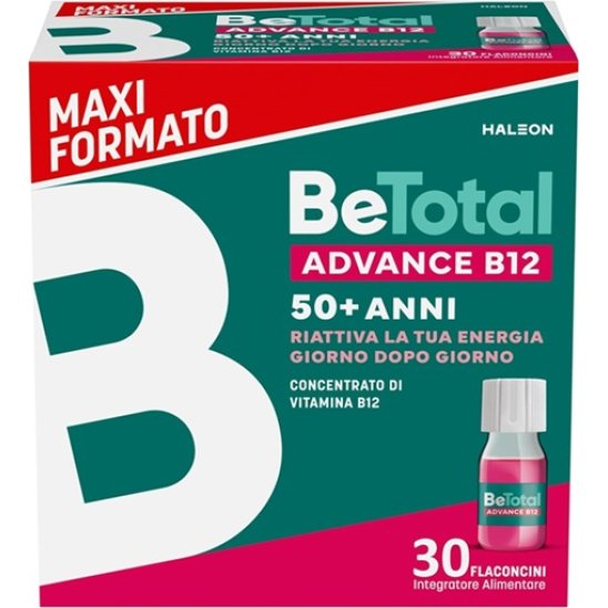 Betotal Advanced B12 flaconcini - integratore di Vitamina B12 oltre i 50 anni - maxi formato 30 flaconcini