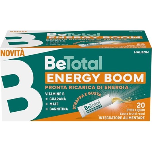 Betotal Energy Boom - 20 Stick - con caffeina e guaranà