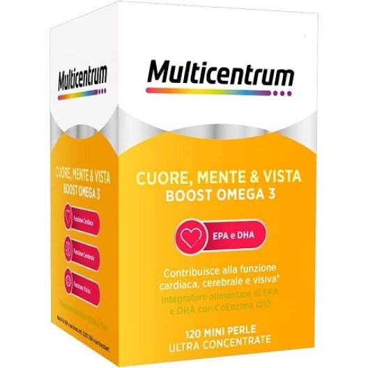 Multicentrum Cuore, Mente e Vista - Boost omega 3 - 120 mini perle