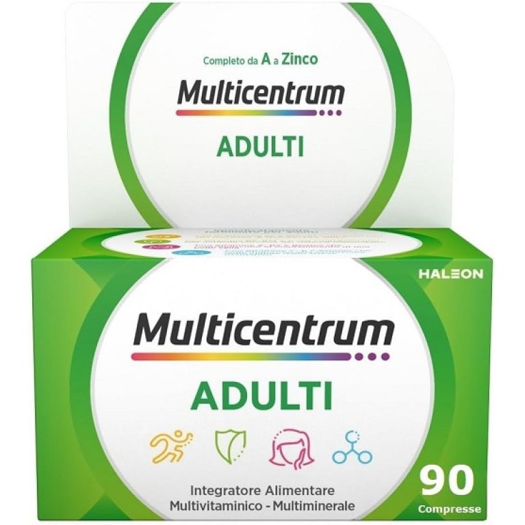 Multicentrum Donna 50+, Integratore Alimentare Multivitaminico Completo,  Acido folico, Vitamina D, E, Combatte Stanchezza per Donne 50+ anni, 60