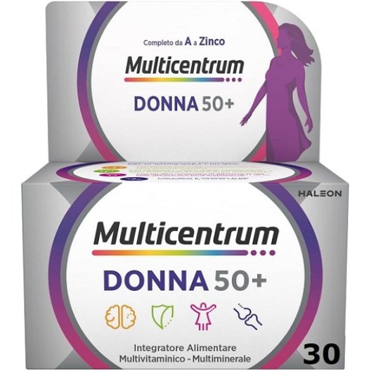 Multicentrum Donna 50+ multivitaminico specifico per donne over 50 - 30 compresse