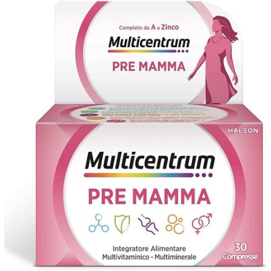 Multicentrum Pre Mamma multivitaminico specifico per la donna in ogni fase della maternità 30 compresse