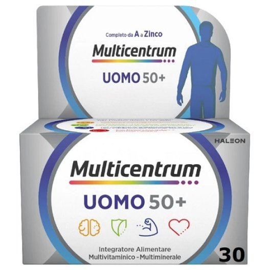 Multicentrum Uomo 50+ multivitaminico per l'uomo over 50 - 30 compresse