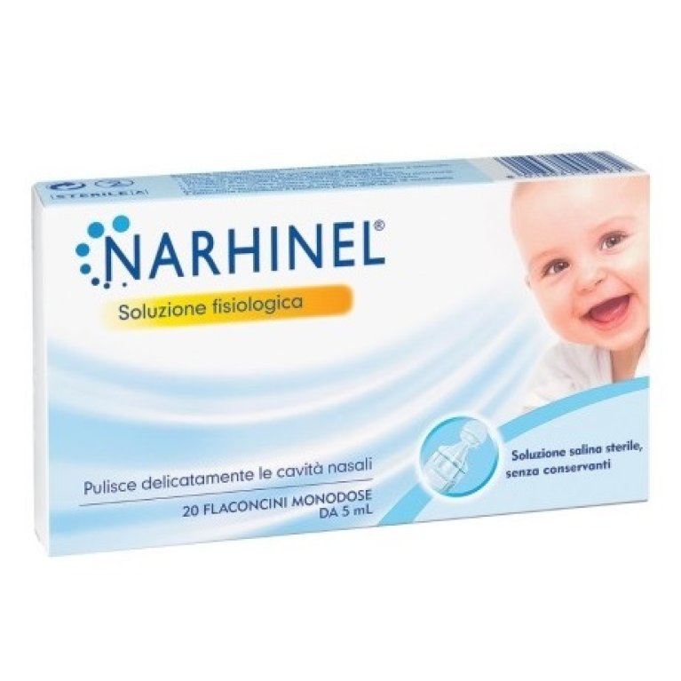 Narhinel soluzione fisiologica 20 flaconcini monodose da 5 ml