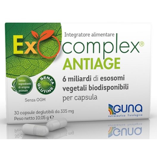 Exocomplex Antiage integratore di antiossidanti adatto ai vegani 30 capsule