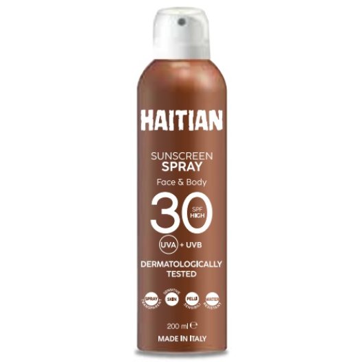 Protezione Solare Spray SPF 30+ per viso e corpo Haitian - 200 ml