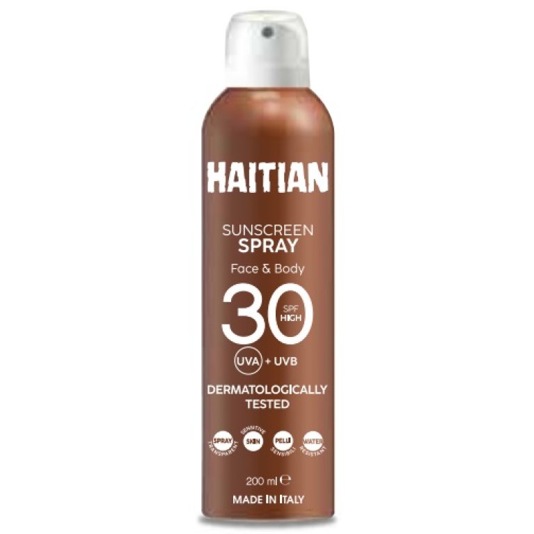 Protezione Solare Spray SPF 30+ per viso e corpo Haitian - 200 ml