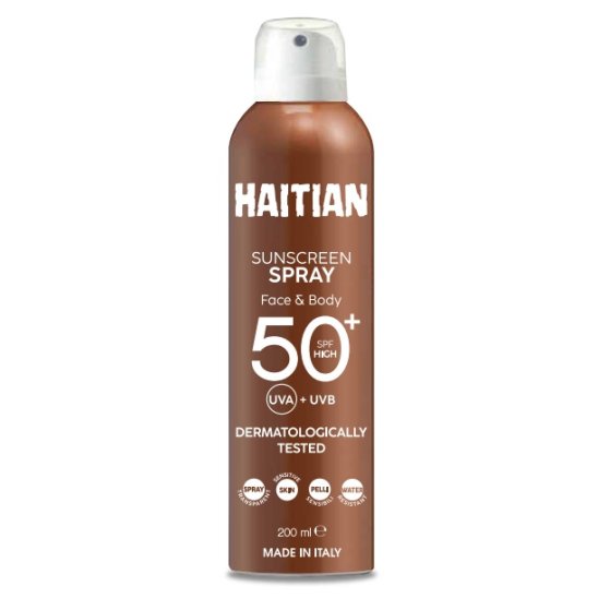 Protezione Solare Spray SPF 50+ per viso e corpo Haitian - 200 ml