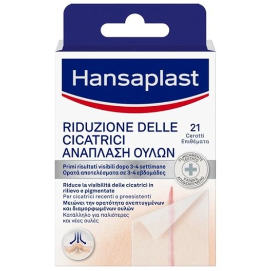 Hansaplast Cerotto Riduzione Cicatrici - 21 cerotti 6,8x3,8 cm
