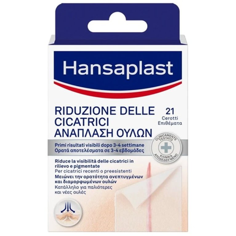 Hansaplast Cerotto Riduzione Cicatrici - 21 cerotti 6,8x3,8 cm