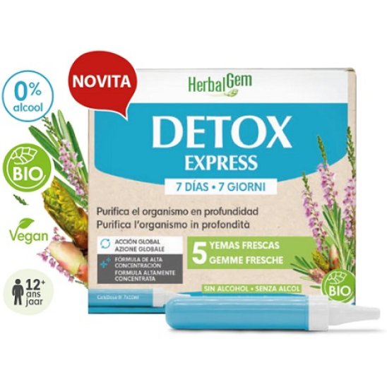 Herbalgem Detox Express 7 giorni - 7 fiale da 10 ml