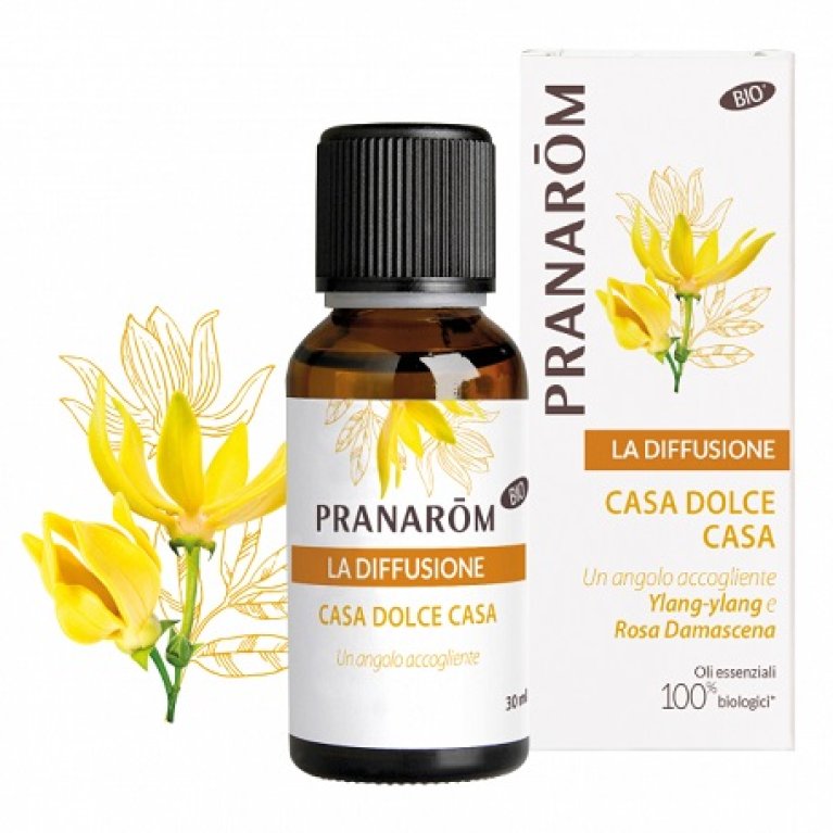 Pranarom la Diffusione Casa dolce Casa - Olio essenziale Bio di Ylang-Ylang per diffusore d'ambiente - 30 ml