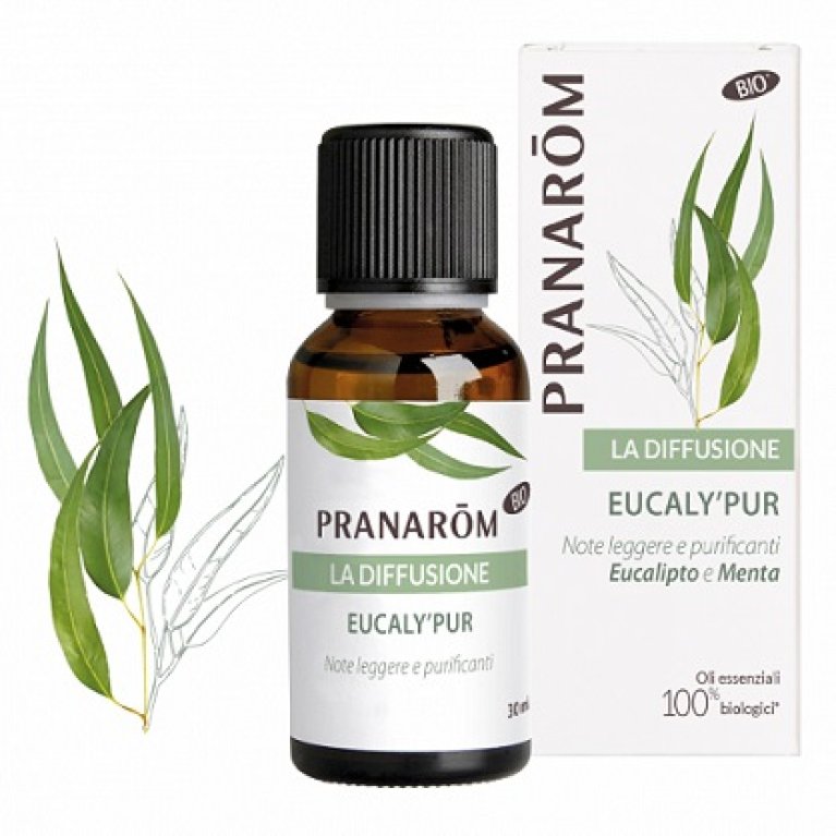 Pranarom la diffusione olio essenziale di eucalipto Bio per diffusore d'ambiente - 30 ml